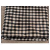 LL - King Size Green Plaid Comforter with Green Velvet Pillow Cases