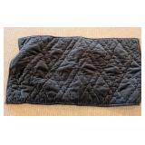 LL - King Size Green Plaid Comforter with Green Velvet Pillow Cases