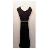 LL - Heidi Weisel Size 8 Black Cashmere and Silk Dress