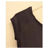 LL - Heidi Weisel Size 8 Black Cashmere and Silk Dress