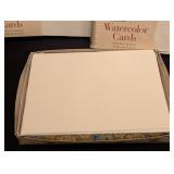 LL - Lot of Watercolor Cards and Fabriano Folded Card Stationery
