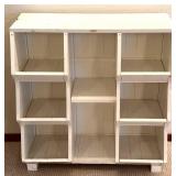 LL - Vintage Wooden Organizer Shelf Unit with 8 Compartments