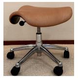 LL - Vaneetech Rolling Saddle Stool with Adjustable Height