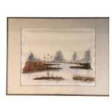 LL - "Morning Run" Framed Print by James Dayton
