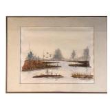LL - "Morning Run" Framed Print by James Dayton