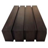 LL - Chazin Interiors Ebony Planked Cocktail Table