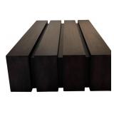 LL - Chazin Interiors Ebony Planked Cocktail Table