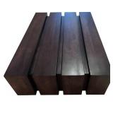 LL - Chazin Interiors Ebony Planked Cocktail Table