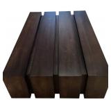 LL - Chazin Interiors Ebony Planked Cocktail Table