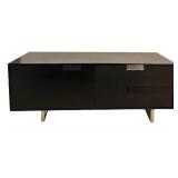LL - Black Console Table with Storage