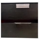 LL - Black Console Table with Storage