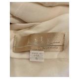 LL - Nicole Miller 100% Silk Ivory Gown Size 6