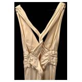 LL - Nicole Miller 100% Silk Ivory Gown Size 6