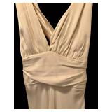 LL - Nicole Miller 100% Silk Ivory Gown Size 6