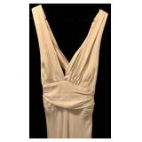 LL - Nicole Miller 100% Silk Ivory Gown Size 6