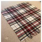 LL - Pottery Barn Wool Plaid Blanket 37x52 Inches