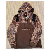 LL - Under Armour Camo Hooded Pullover Jacket Size Large