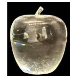 LL - Steuben Crystal Apple Paperweight