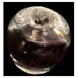 LL - Steuben Crystal Apple Paperweight