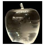 LL - Steuben Crystal Apple Paperweight