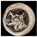 LL - Steuben Crystal Apple Paperweight