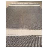 LL - Home Textiles Set: 2 Pottery Barn Plaid Pillows, Brahms Mount Throw, Swans Island Gray Blanket, Jon Robshaw Cover