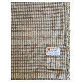 LL - Home Textiles Set: 2 Pottery Barn Plaid Pillows, Brahms Mount Throw, Swans Island Gray Blanket, Jon Robshaw Cover