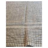 LL - Home Textiles Set: 2 Pottery Barn Plaid Pillows, Brahms Mount Throw, Swans Island Gray Blanket, Jon Robshaw Cover