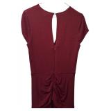 LL - Nicole Miller Maroon Gown Size 8 with Jeweled Accent