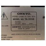 LL - Onkyo Integra TA-2058 Cassette Deck and DX-C606 6-Disc Changer Stereo Components