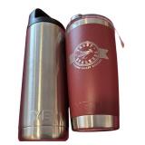 LL - Collection of 6 Stainless Steel Thermos Bottles and Tumblers Yeti Klean Kanteen Wadeforit