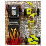 LL - Set of 6 Wooden Slot Cars Painted and Unfinished