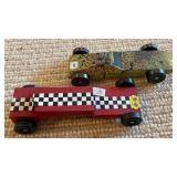 LL - Set of 6 Wooden Slot Cars Painted and Unfinished