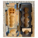 LL - Set of 6 Wooden Slot Cars Painted and Unfinished