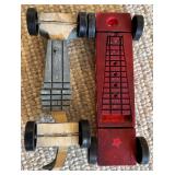 LL - Lot of 8 Wooden Pinewood Derby-Style Race Cars, Up to 7 Inches Long