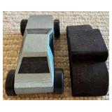 LL - Lot of 8 Wooden Pinewood Derby-Style Race Cars, Up to 7 Inches Long