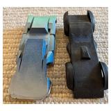 LL - Lot of 8 Wooden Pinewood Derby-Style Race Cars, Up to 7 Inches Long