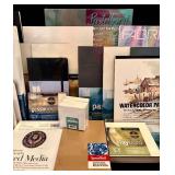 LL - Large Art Substrate Lot with Boards Pads Canvas and Moleskine Sketchbook