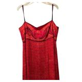 LL - Laundry by Shelli Segal Red Spaghetti Strap Maxi Dress Size 10