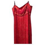 LL - Laundry by Shelli Segal Red Spaghetti Strap Maxi Dress Size 10