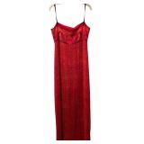 LL - Laundry by Shelli Segal Red Spaghetti Strap Maxi Dress Size 10