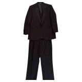 LL - Southwick Black Suit Jacket with Pants, 36 Inch Waist