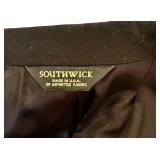 LL - Southwick Black Suit Jacket with Pants, 36 Inch Waist
