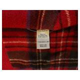 LL - Pottery Barn Italian Tartan Wool Blanket with Fringe