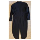 LL - Donna Karan New York Couture Black Tailcoat and Pleated Pants Set 42R/35W