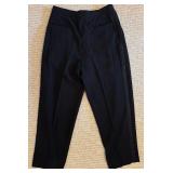 LL - Donna Karan New York Couture Black Tailcoat and Pleated Pants Set 42R/35W