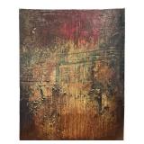 LL - Original Abstract Mixed Media Artwork on Panel