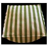 LL - Annie Selke Fresh American Majestic Cube Pouf Vertical Sage