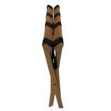 LL - Wooden Folding Luggage Rack with Black Straps