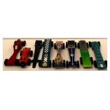 LL - Collection of 7 Vintage Wooden Pinewood Derby Slot Cars
